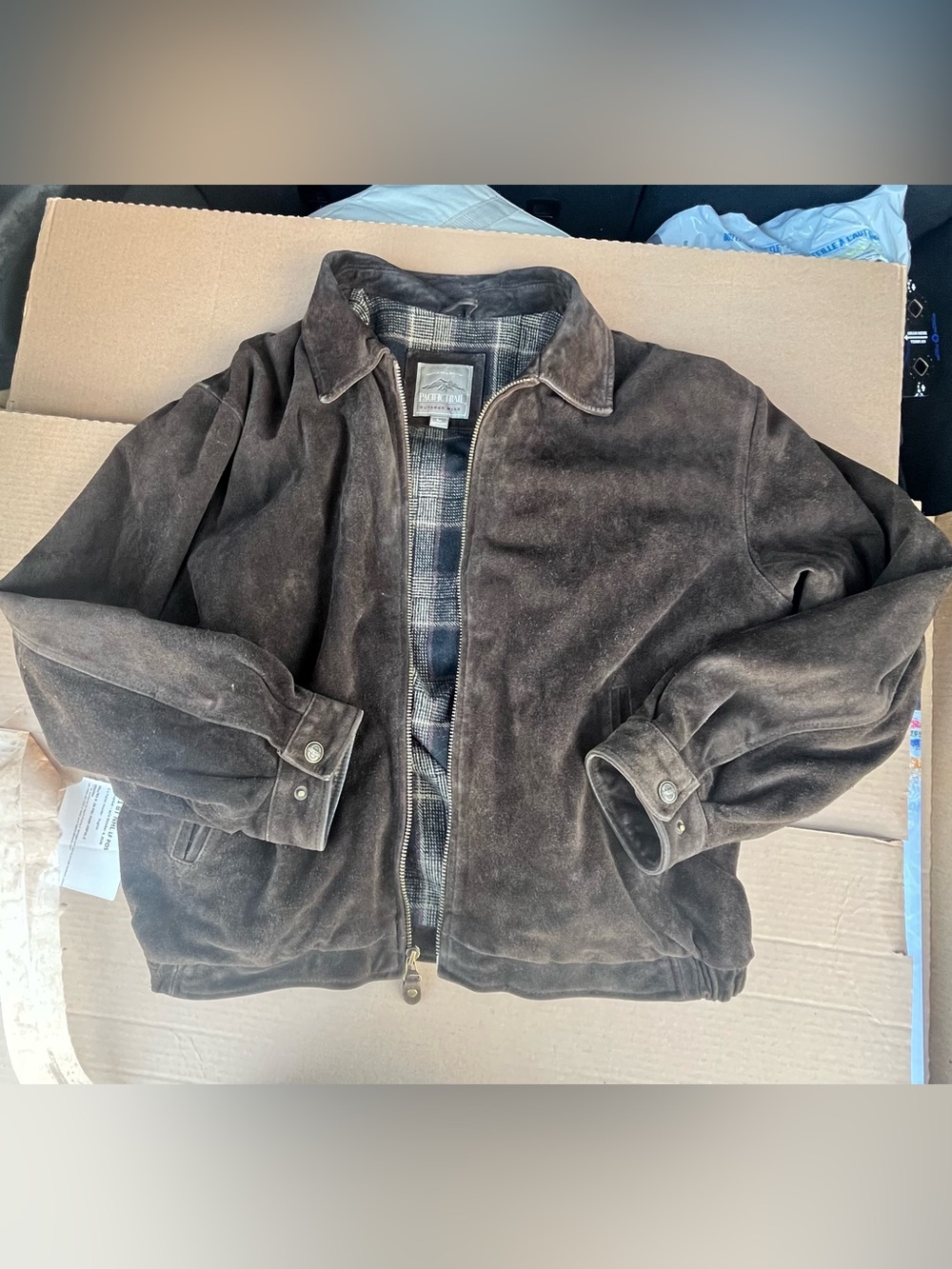Classic Men's leather Jacket - Brown